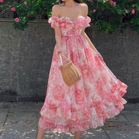 Rose Ruffle Dress - Picture 5 of 5